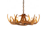 Faux Whitetail Deer 9 Antler Chandelier